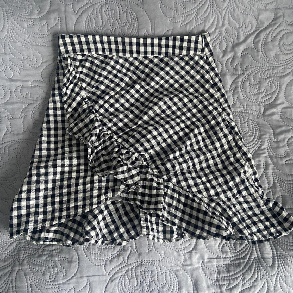 Rutig volang kjol  - 90