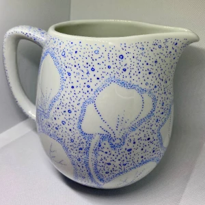 Rörstrand Sverige porslin kanna  - Bredd 17cm Höjd 15cm  