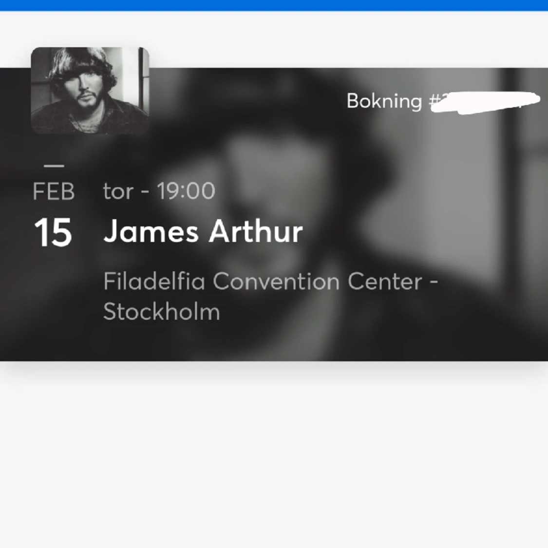 James Arthur biljetter  - 90