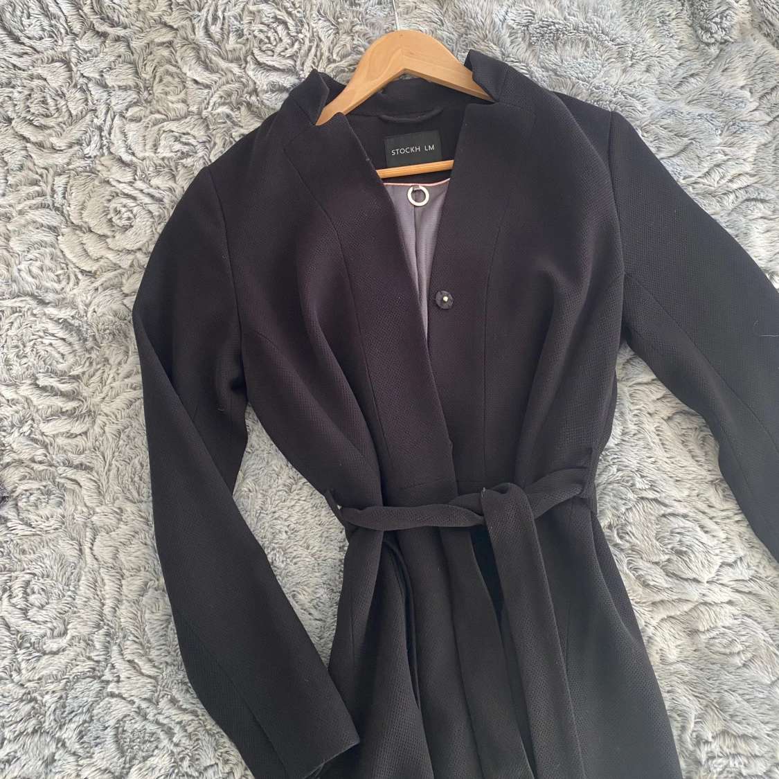 Svart vårkappa STOCKH LM 36