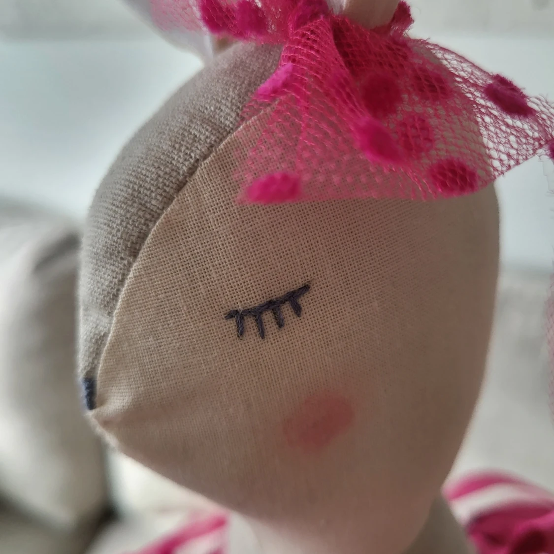 Handgjord Tilu Lilu kanin,mjuk leksak för Påskpresent - 91