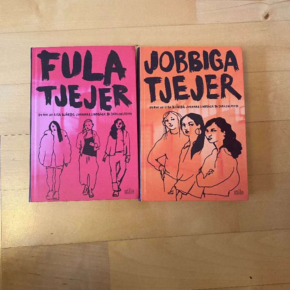 Två av tre böcker av Fula tjejer-triologin. Bra skick.. Övrigt.