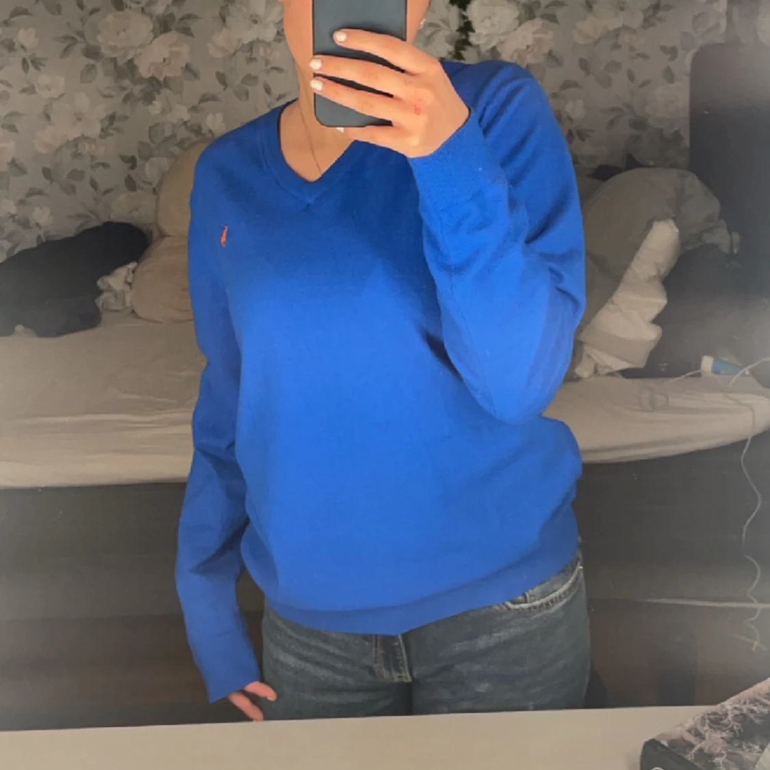 Blå Ralph Lauren tröja