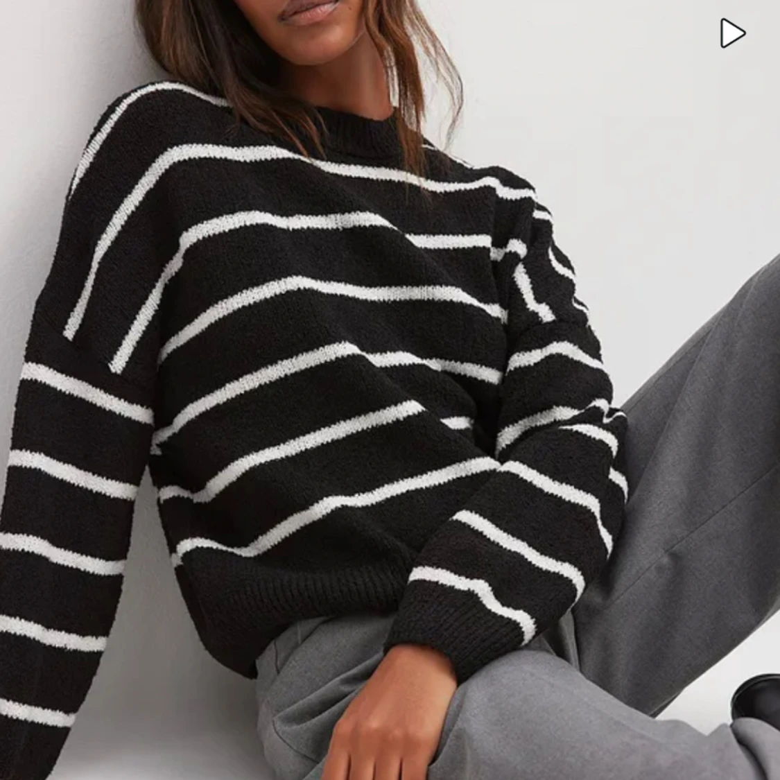 Stickad randig tröja Nakd - 90