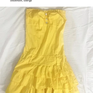 Gul klänning - Säljer denna superfina gula klänningen