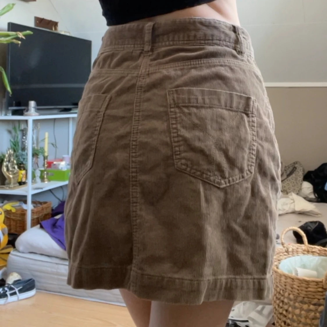 brun-grön kjol - 90