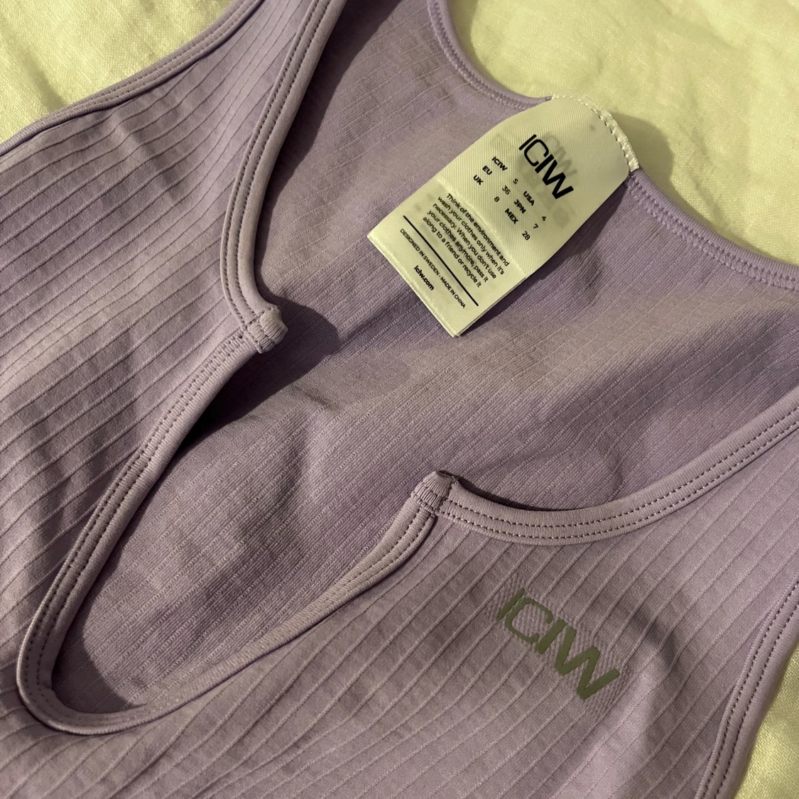 Ribbad tanktopp iciw - 91