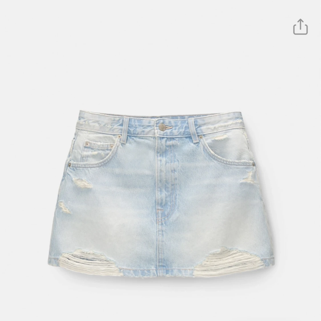 Lågmidjad jeans kjol