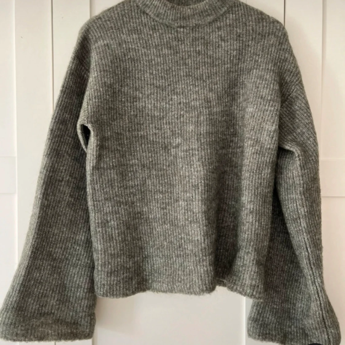 Grön stickad tröja