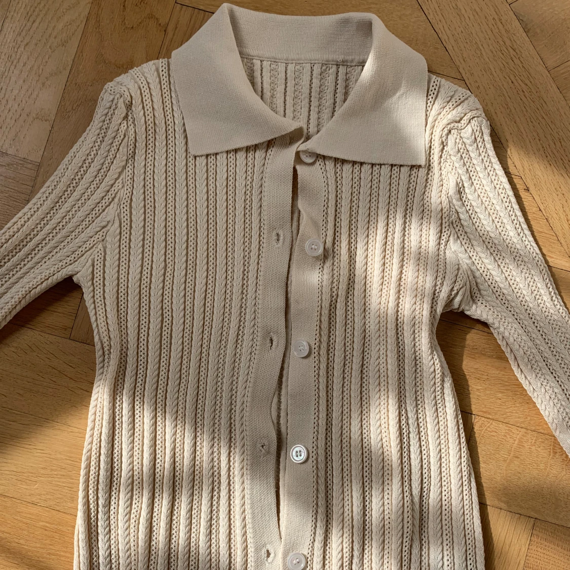 Stickad cardigan - 90