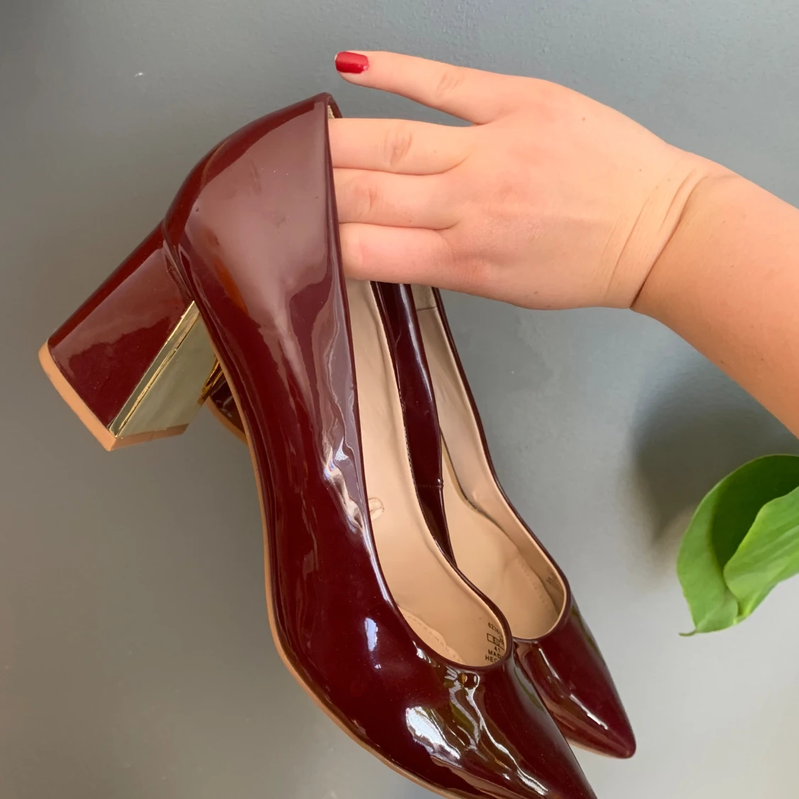 Vinröda klackskor  - 90