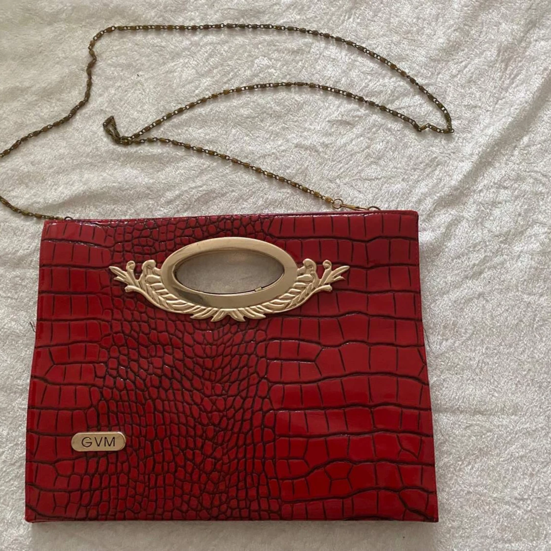 Röd Dam Hand / Axelväska 