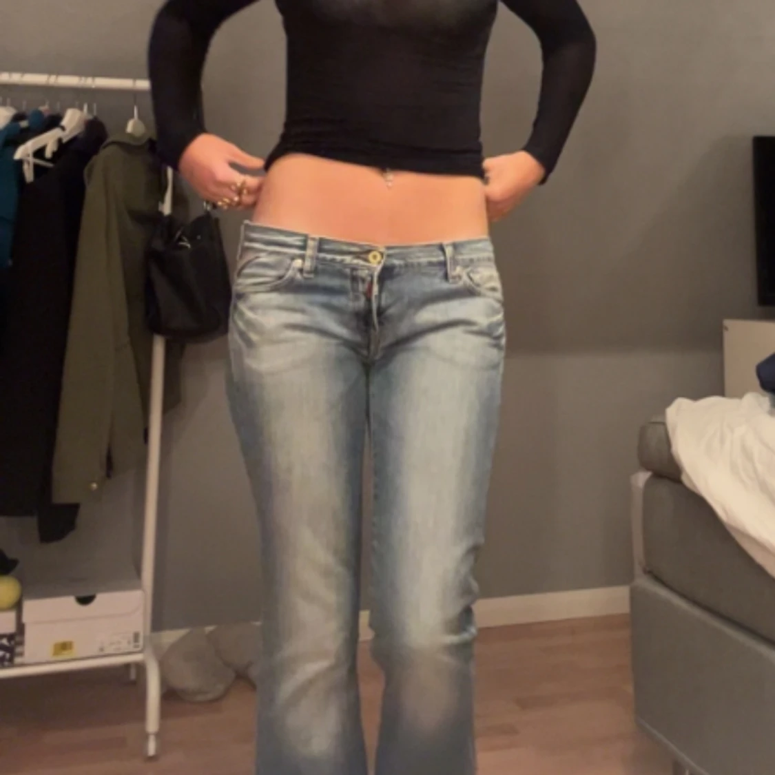 Lågmidjade jeans - 90