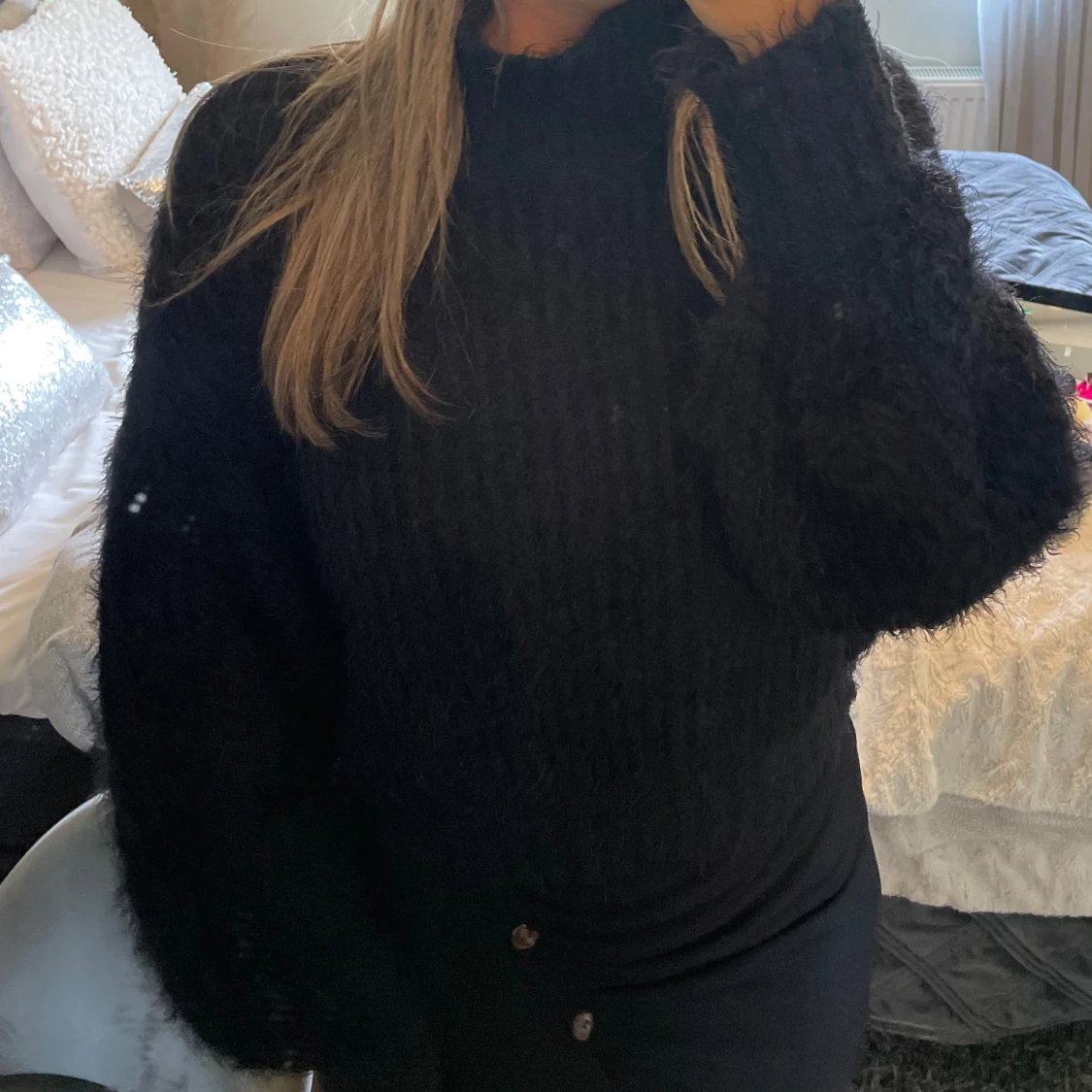 Fluffig tjocktröja  - 91