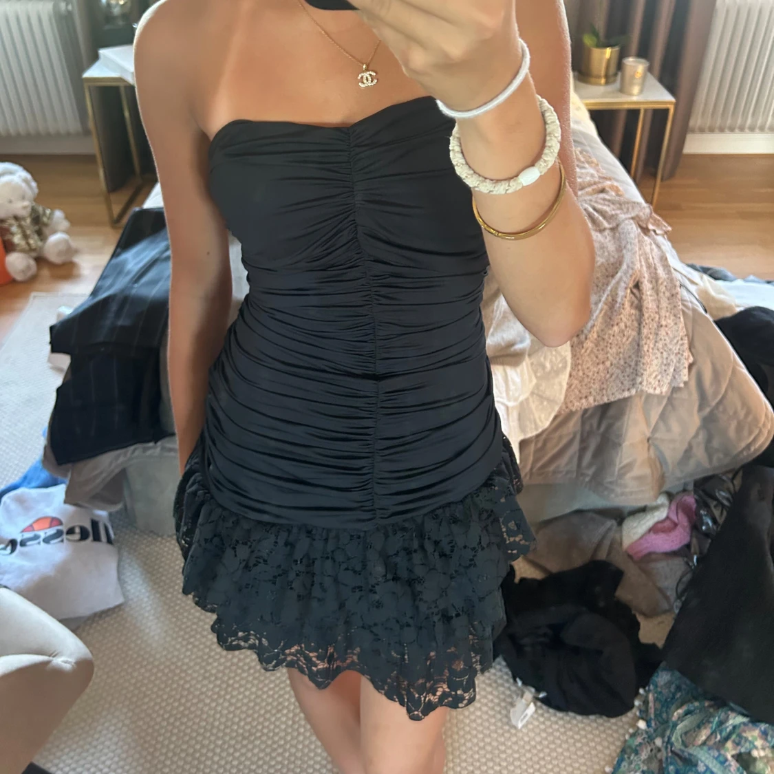 Svart fest klänning