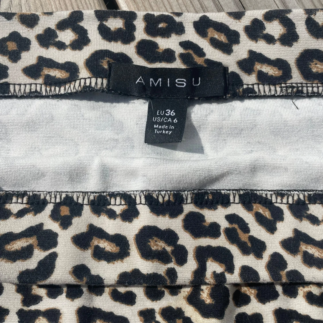 Leopard mini kjol - 90