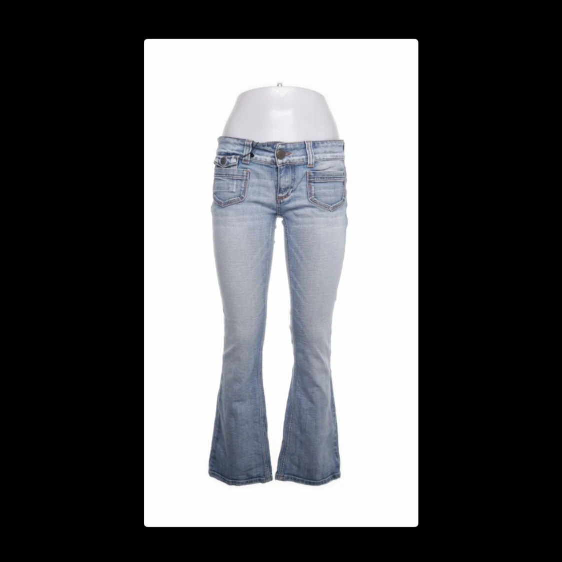 Långmidjade bootcut only jeans