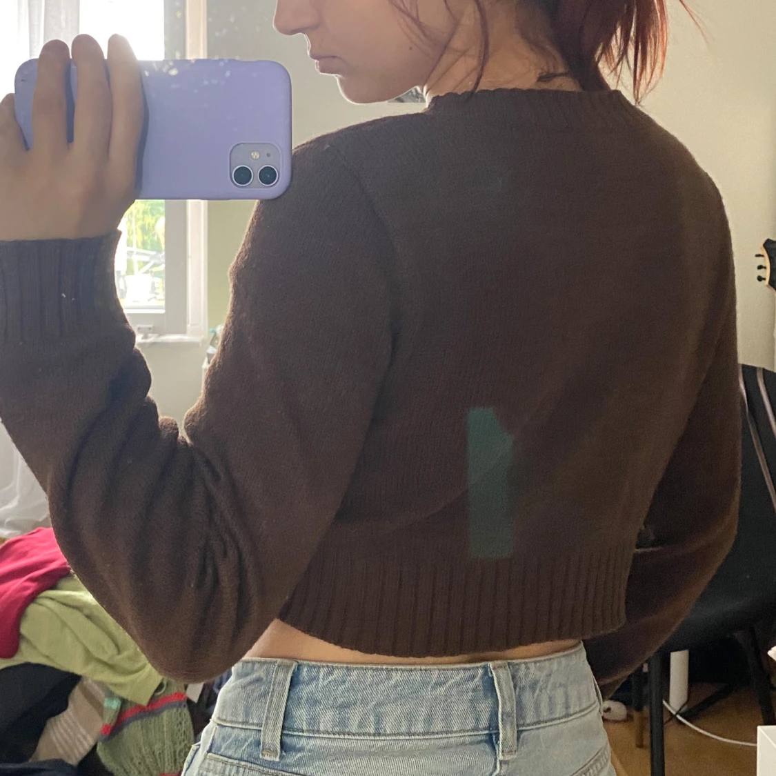 Cropped Knitted Sweater  - 91