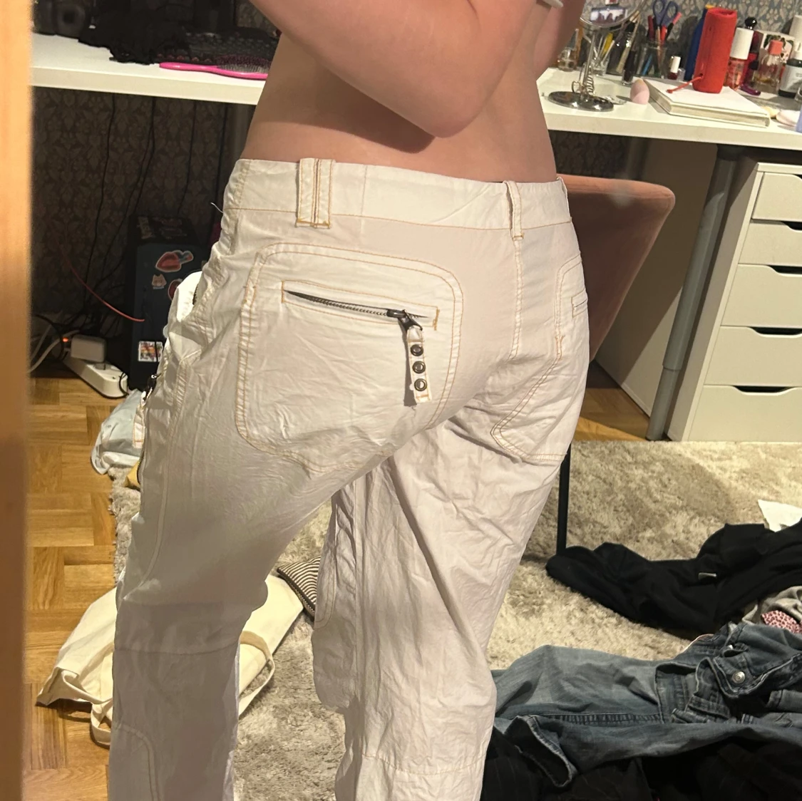 Vita cargobyxor - 4