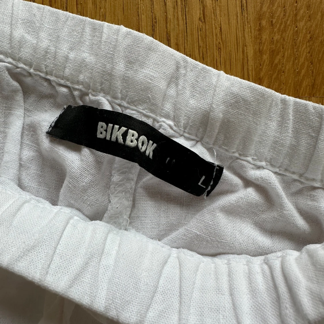 Vita Linnebyxor Bik Bok i storlek L - 3