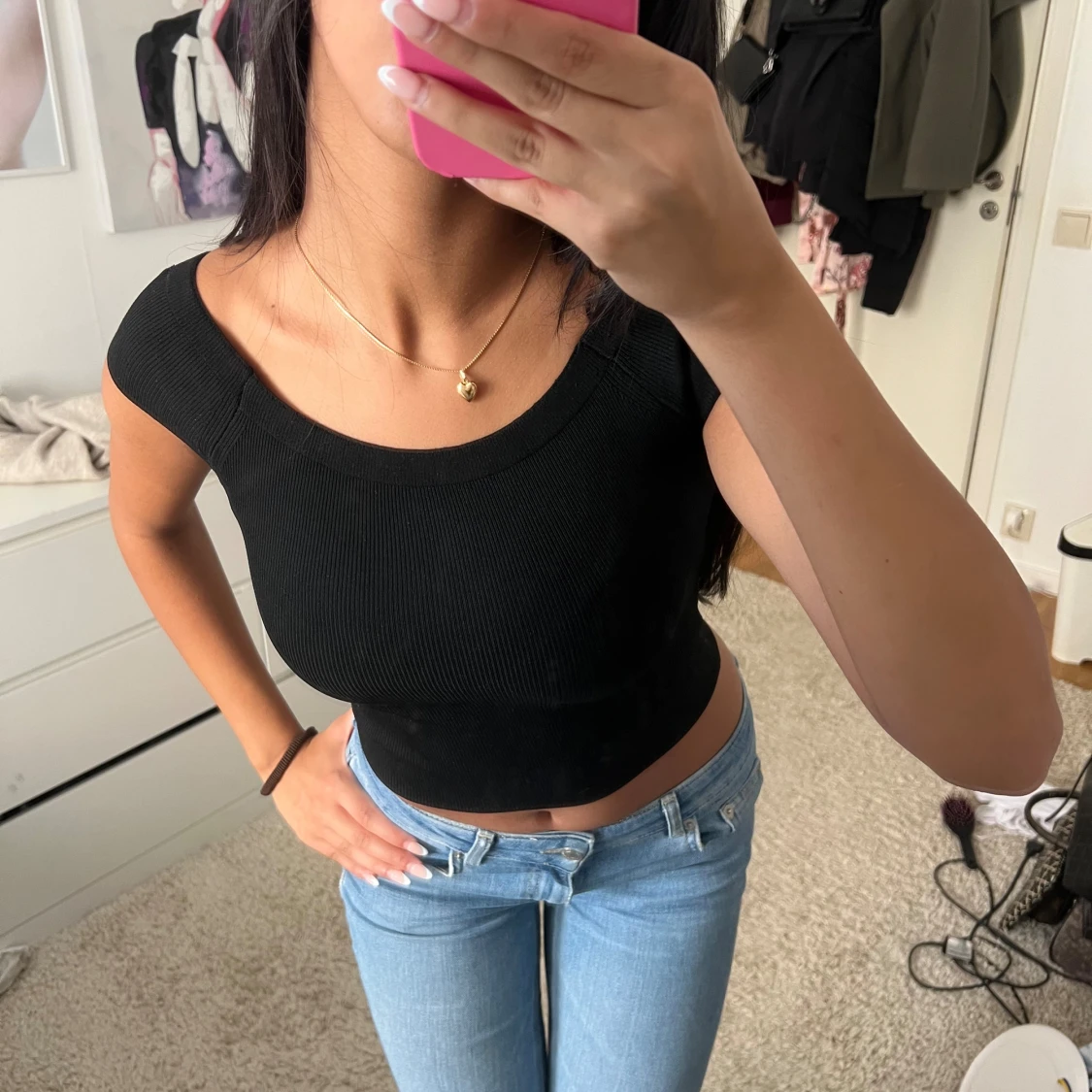 Svart zara topp - 90