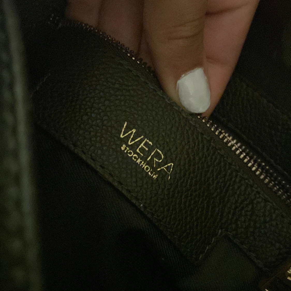 Mörk grön axelväska - 92