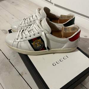 Ett par riktigt snygga Gucci Ace skor som är perfekta nu till våren🌸 Skicket på skorna är 7/10 och nypriset ligger på ca 7000, för mer bilder eller minsta fundering är det bara att skriva