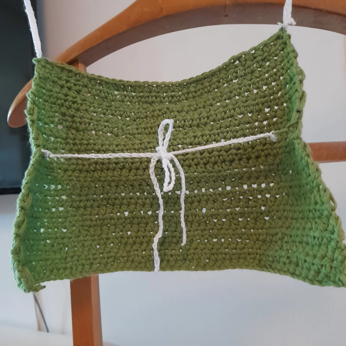 Grön virkad topp - 91