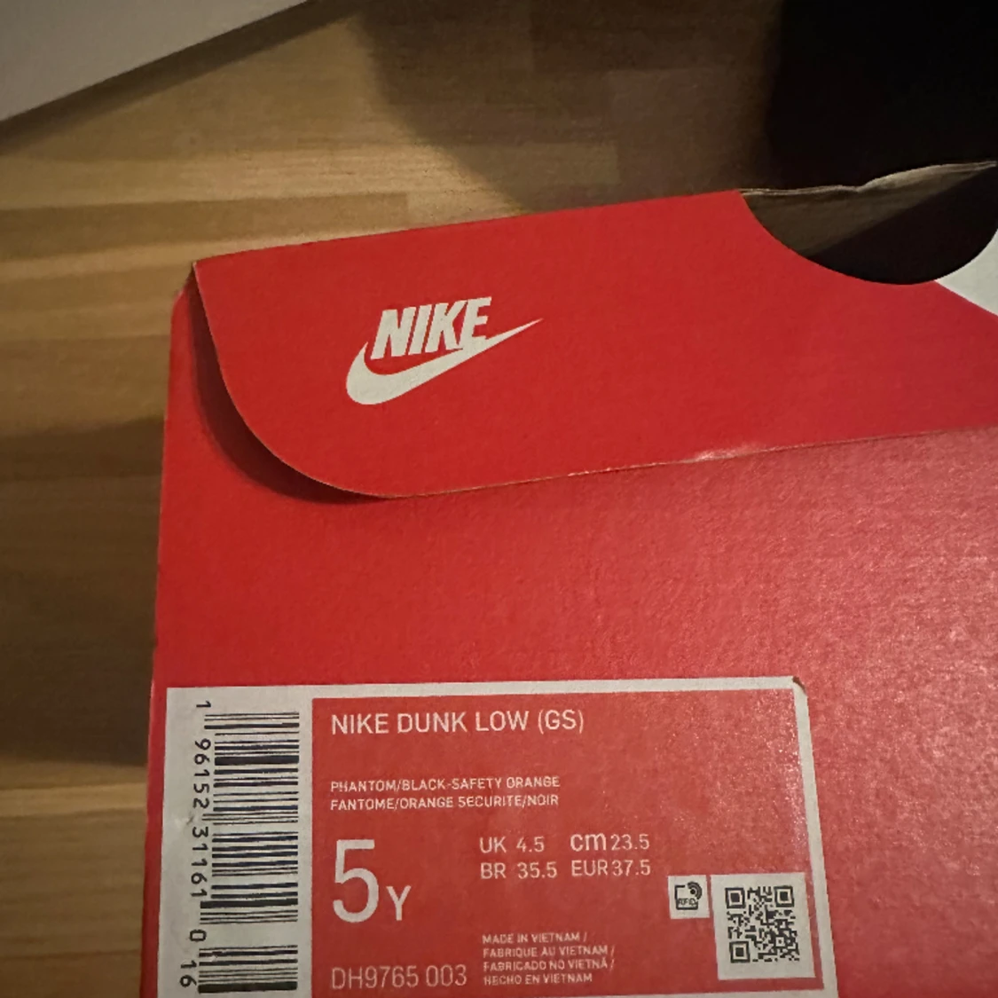 Nike dunk low phantom/black-safety orange - 90