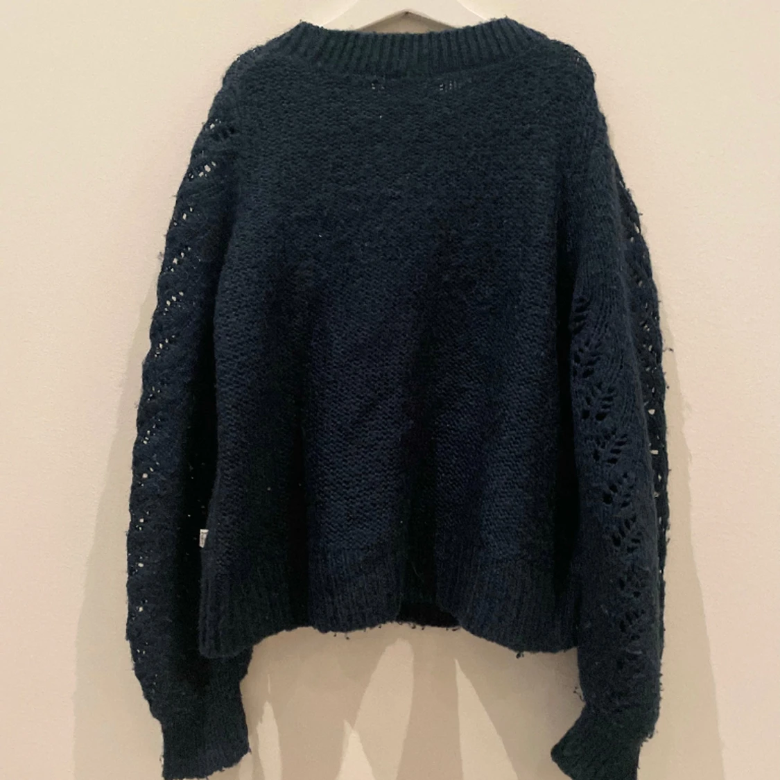 Marin blå stickad tröja💙 - 91
