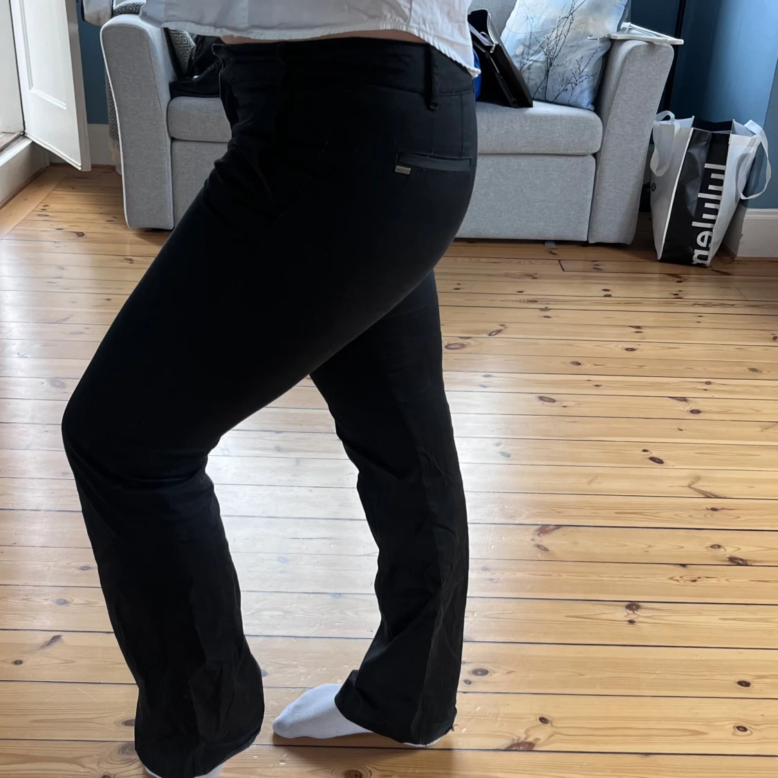 Lågmidjade kostymbyxor - 91