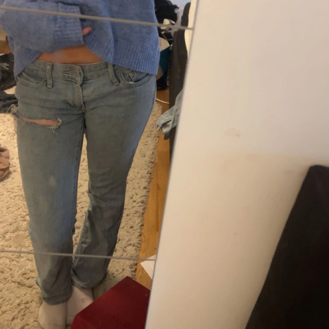 Lågmidjade bootcut - 90