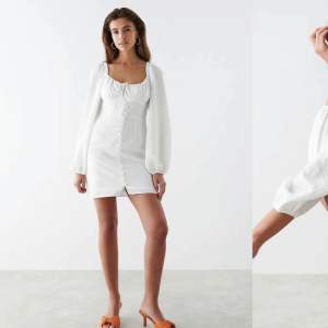 säljer nu en vit klänning ifrån ginatricot i storlek 38. Endast provat och prislappen är kvar. Nypris 499 säljer för 200kr