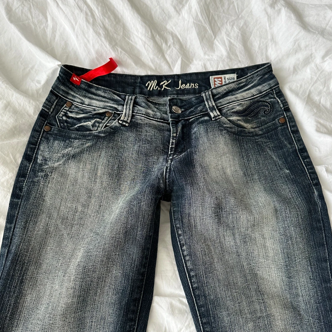 Lågmidjade bootcut jeans  - 92