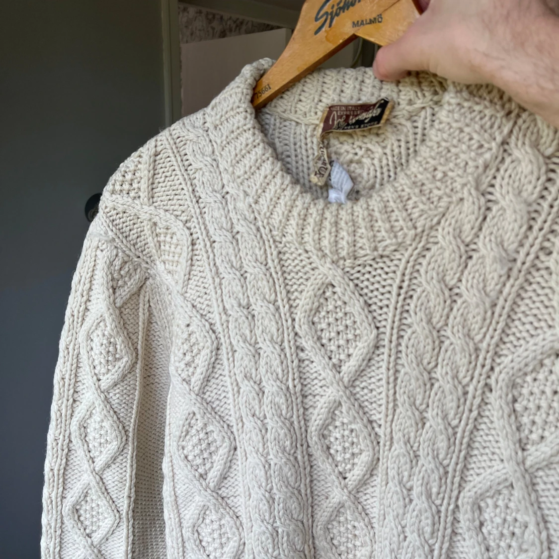 Stickad ulltröja - 90