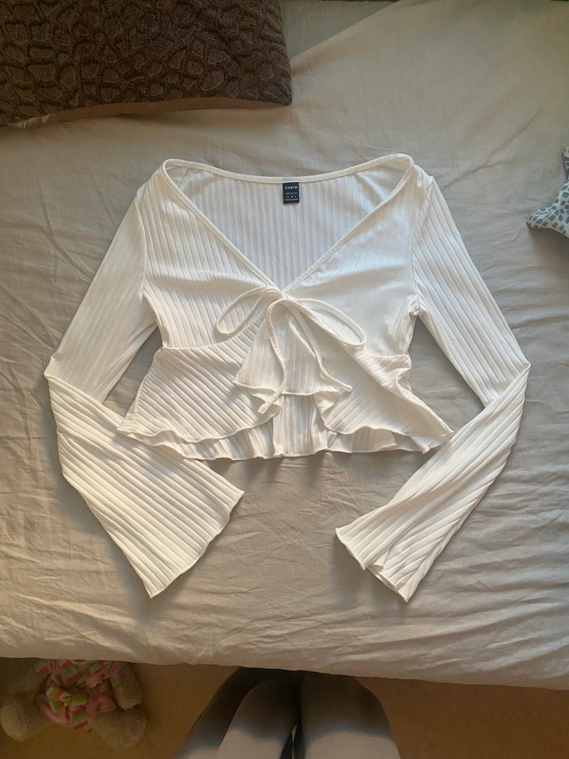 Långärmad topp/blus Vit - 90