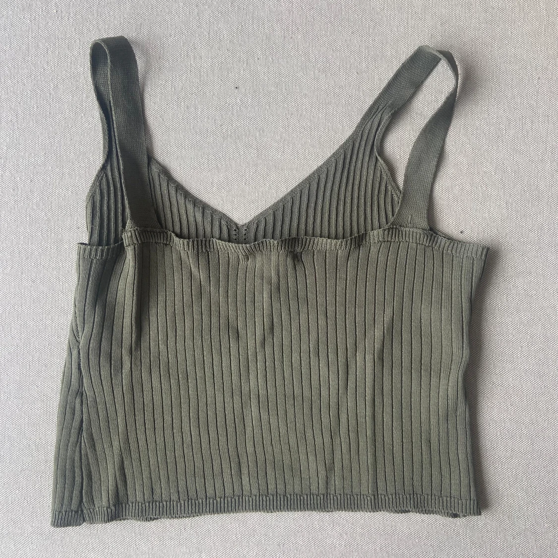 Olivfärgat linne, storlek S - 90