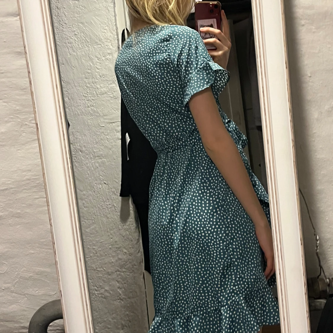 Omlottklänning turkos - 92