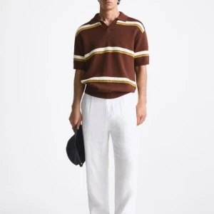 Zara Linnebyxor Vita - Aldrig använda 100% linne Storlek 46 Vita