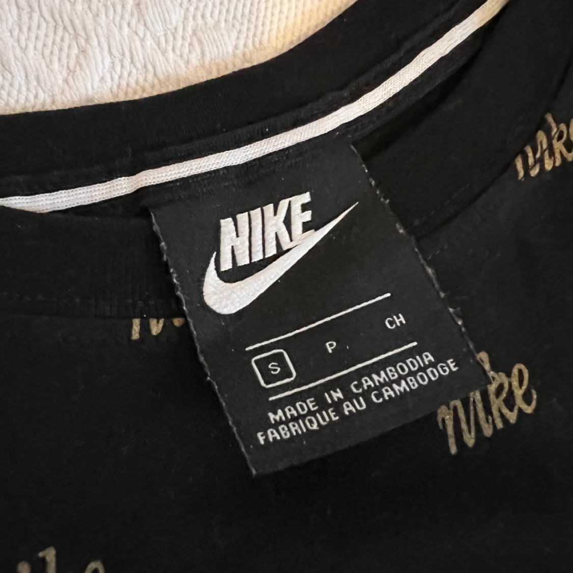 Nike T-shirt - Marinblå & guld  - 90