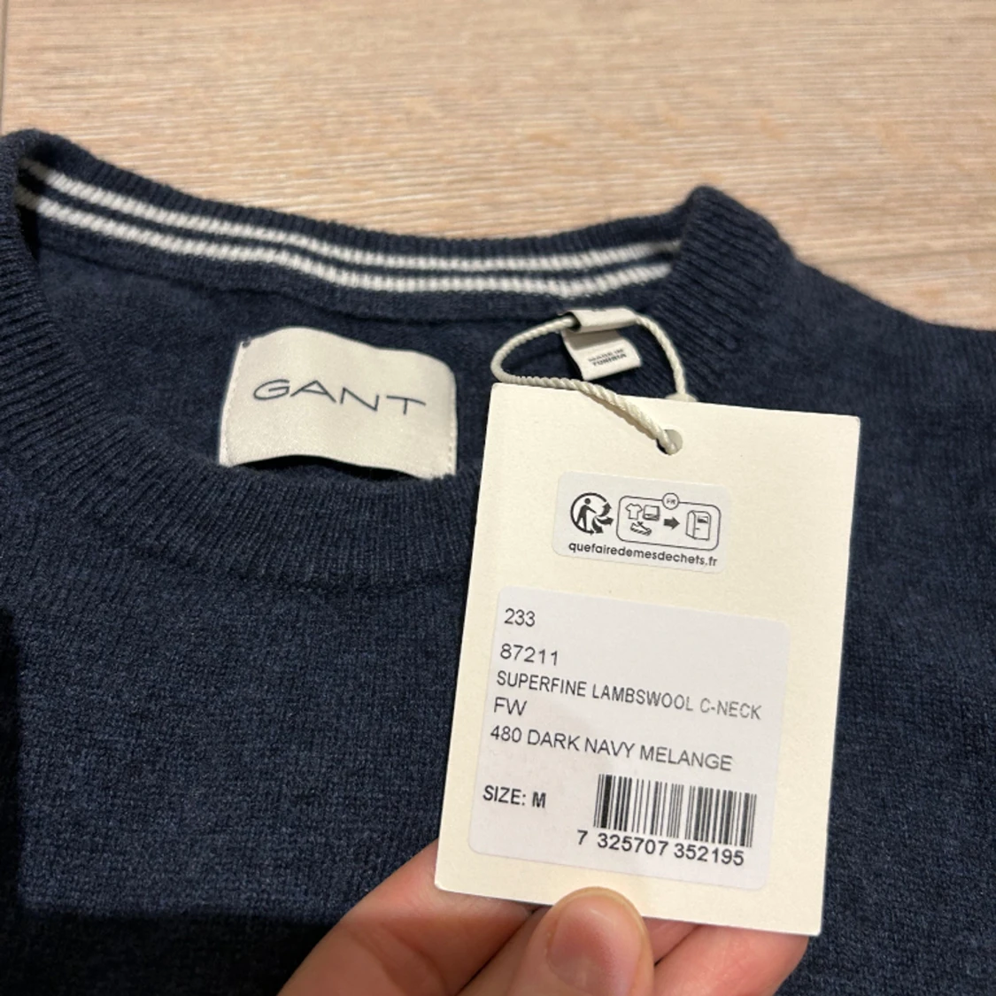 GANT tröja i lammull 