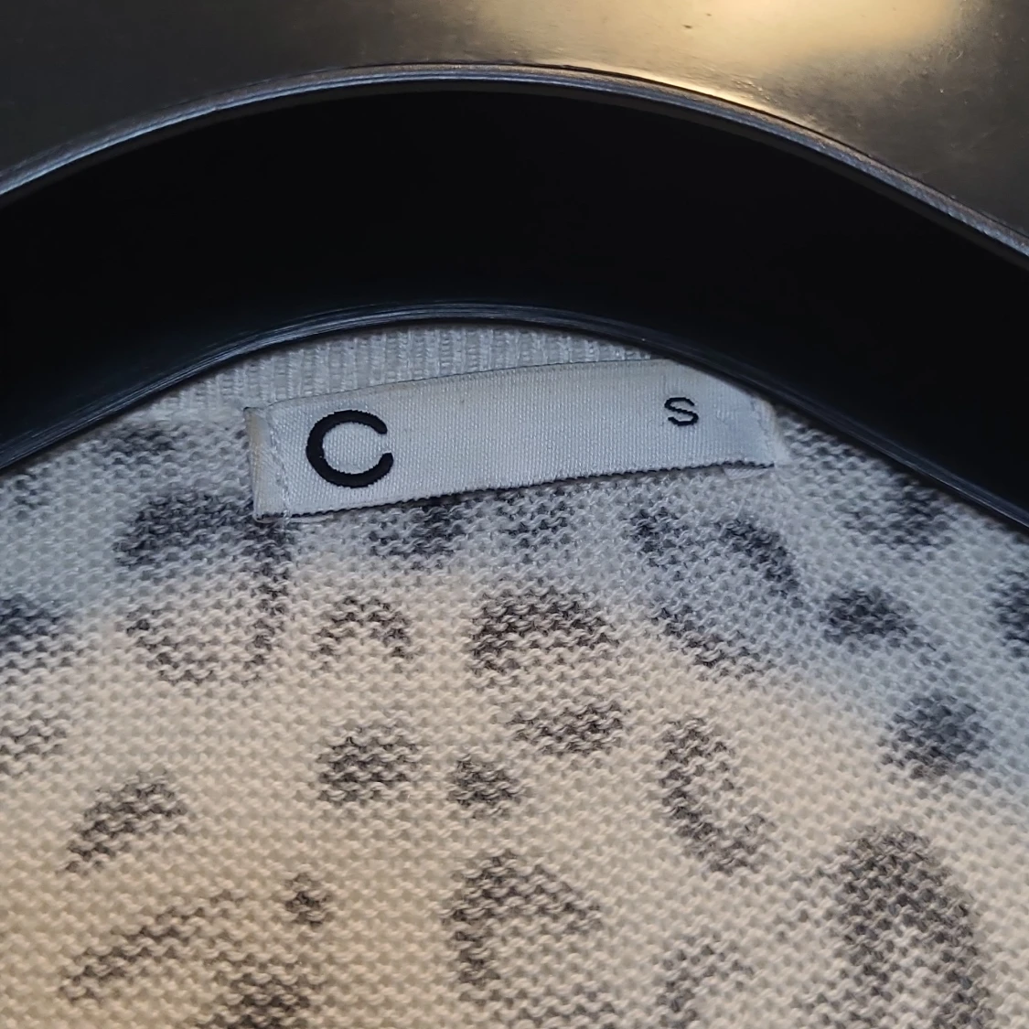 Leopardmönstrad kofta från C, stl S - 1