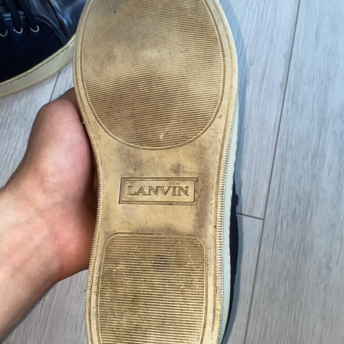 Mörkblå sneakers från Lanvin - 1