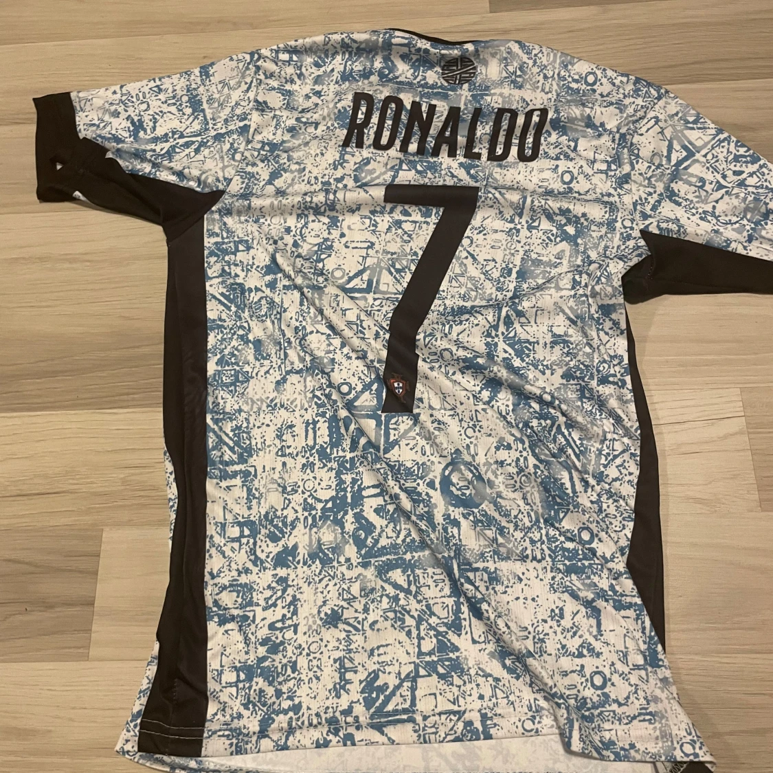  Ronaldo #7 fotbollströja blåvit - 1