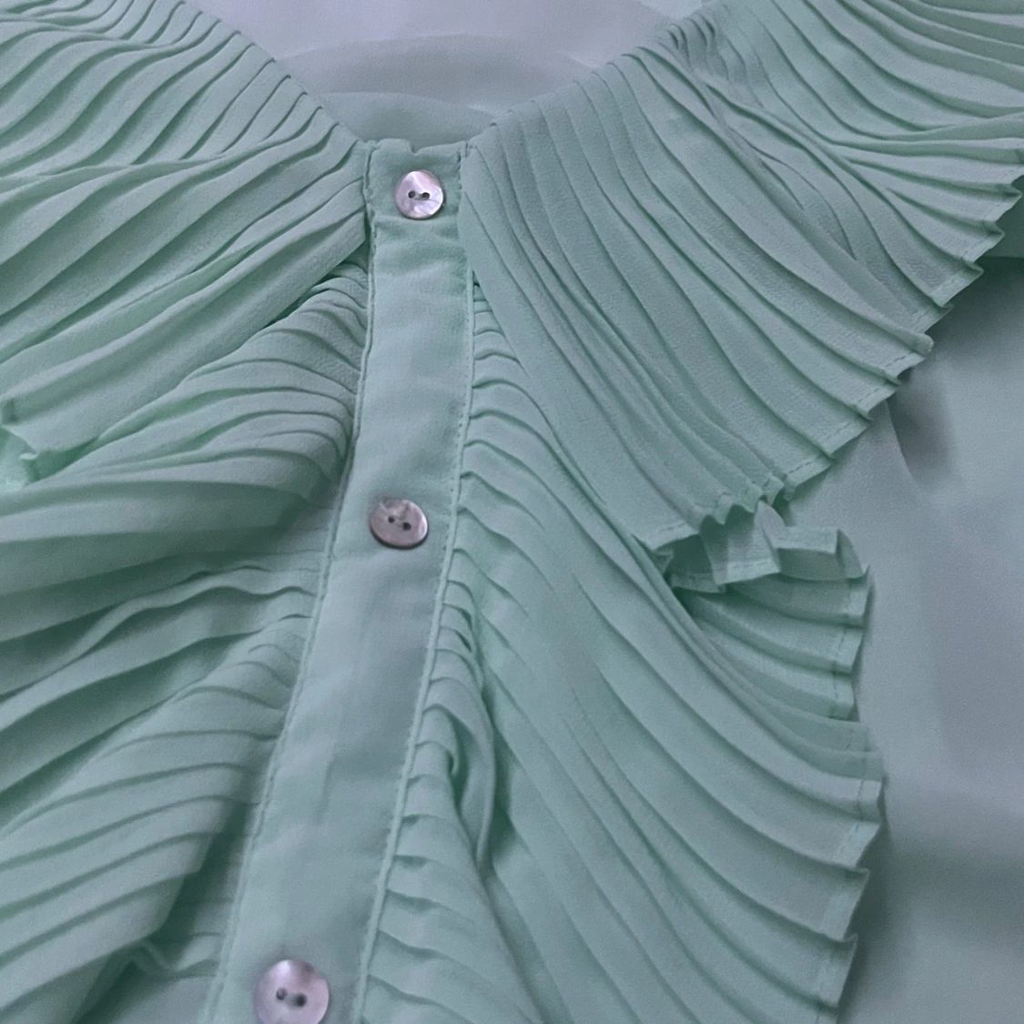Fin turkose grön blus - 3