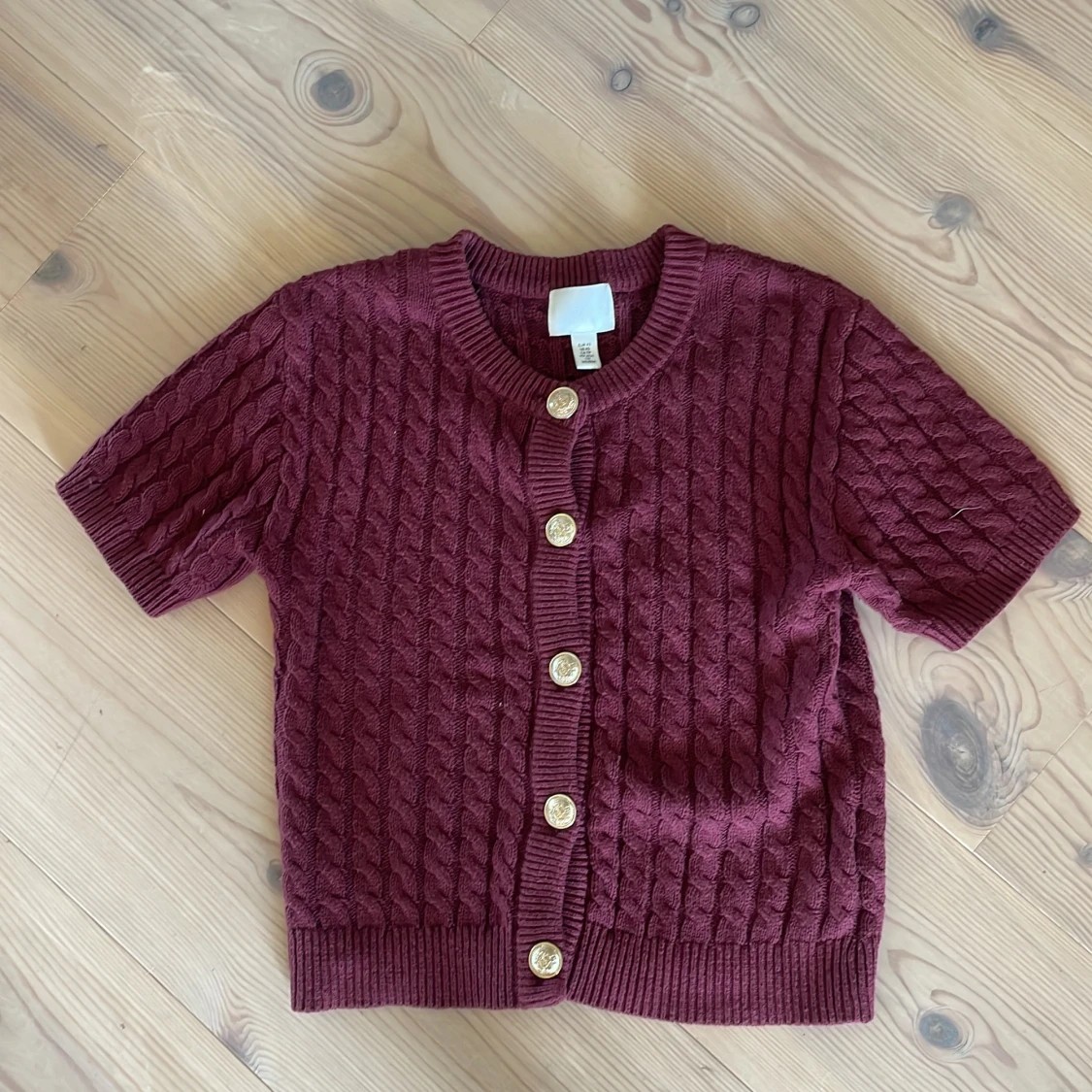 Vinröd kofta från H&M - 1