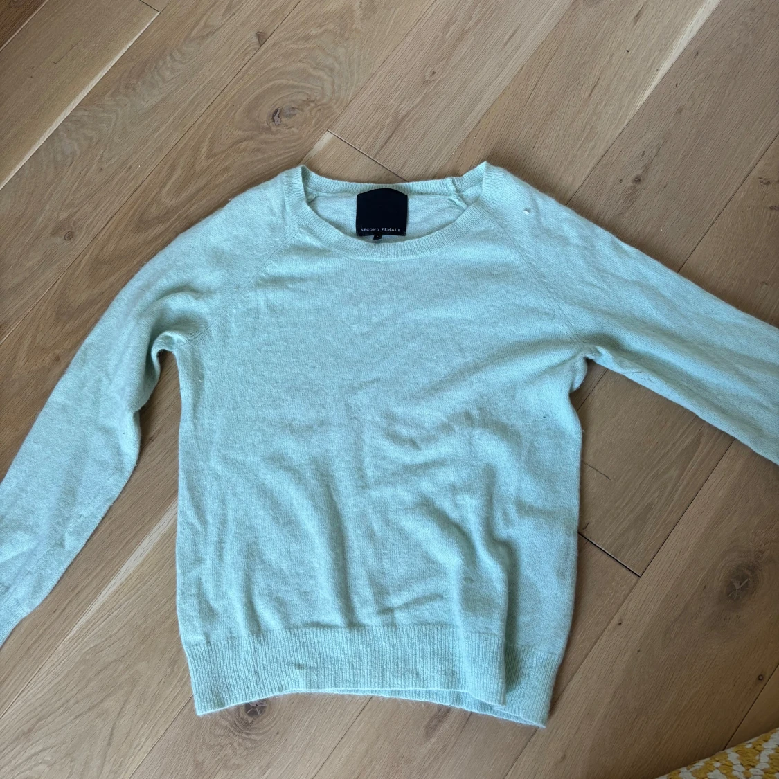 Ljusgrön stickad tröja Second Female
