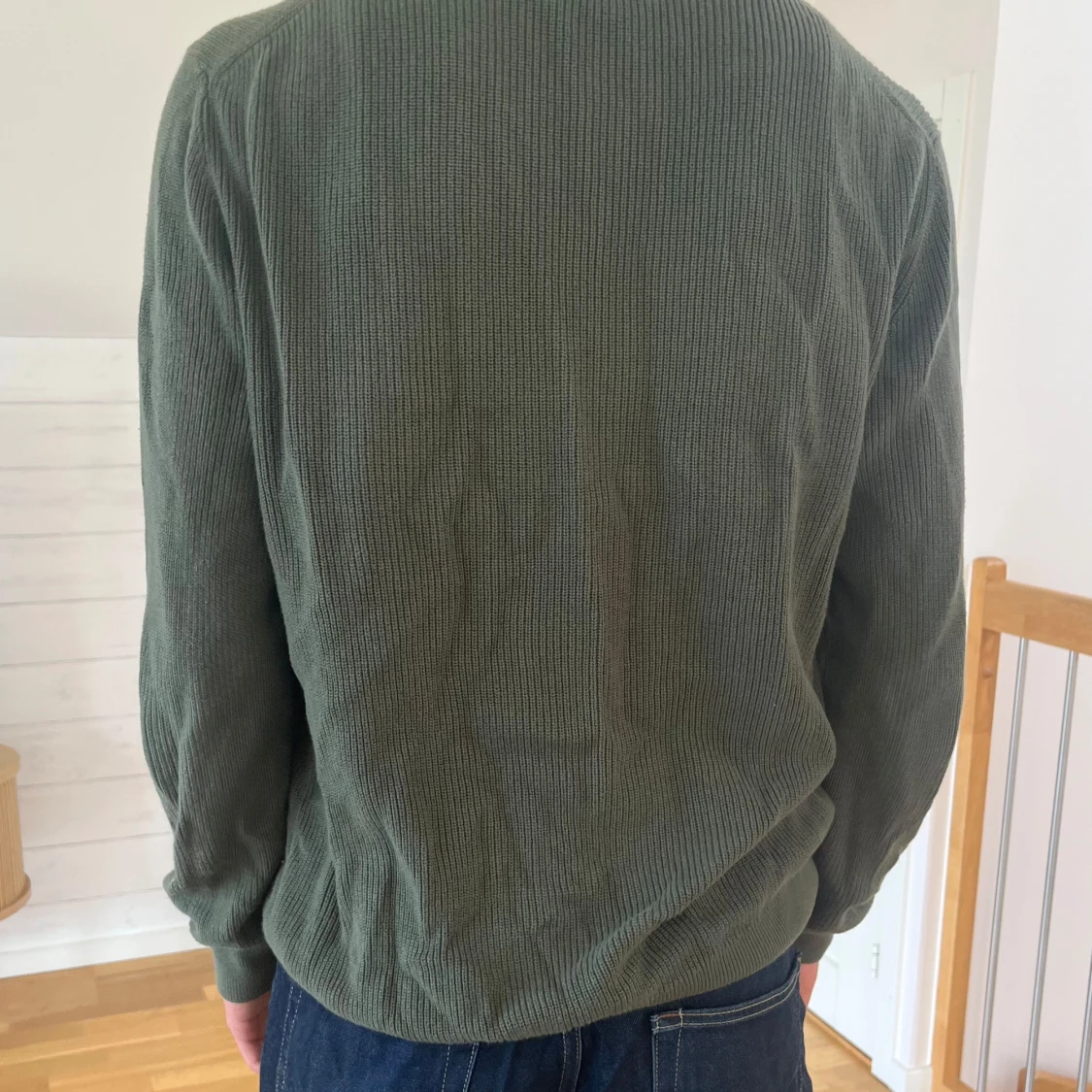 Grön half-zip tröja - 1