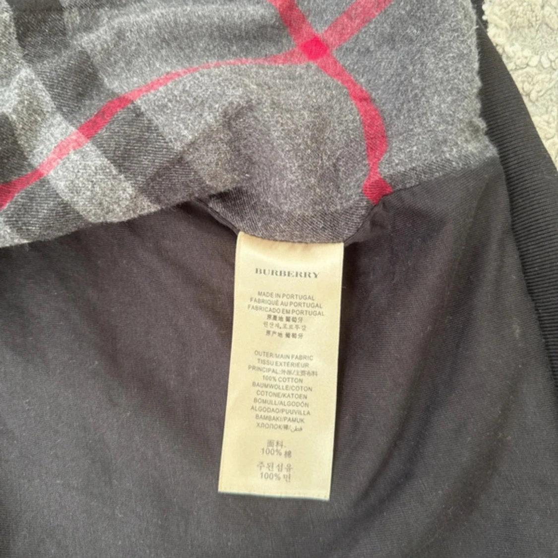 Svart burberry zip up hoodie - 3