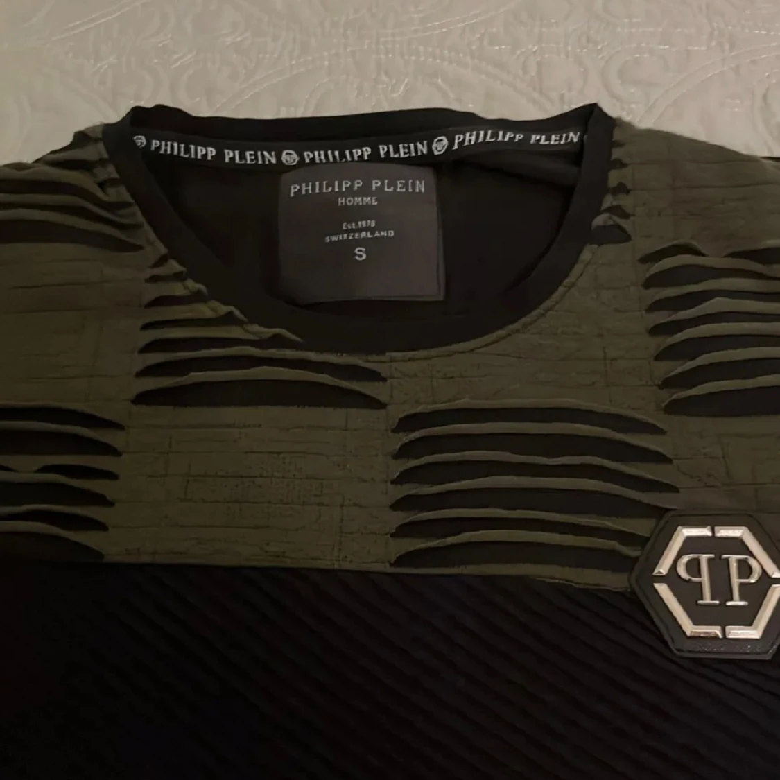 Philipp Plein grön/svart t-shirt.  - 1